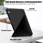 Til iPad (2025) / 10.9 (2022) Origami Stand PU-læder Tablet Etui Auto Wake / Sleep Penholder Beskyttelsescover