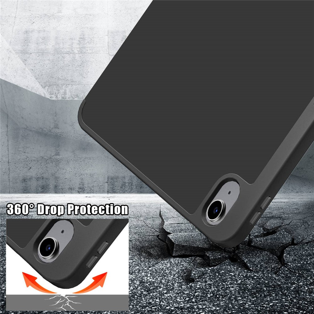 Til iPad (2025) / 10.9 (2022) Origami Stand PU-læder Tablet Etui Auto Wake / Sleep Penholder Beskyttelsescover