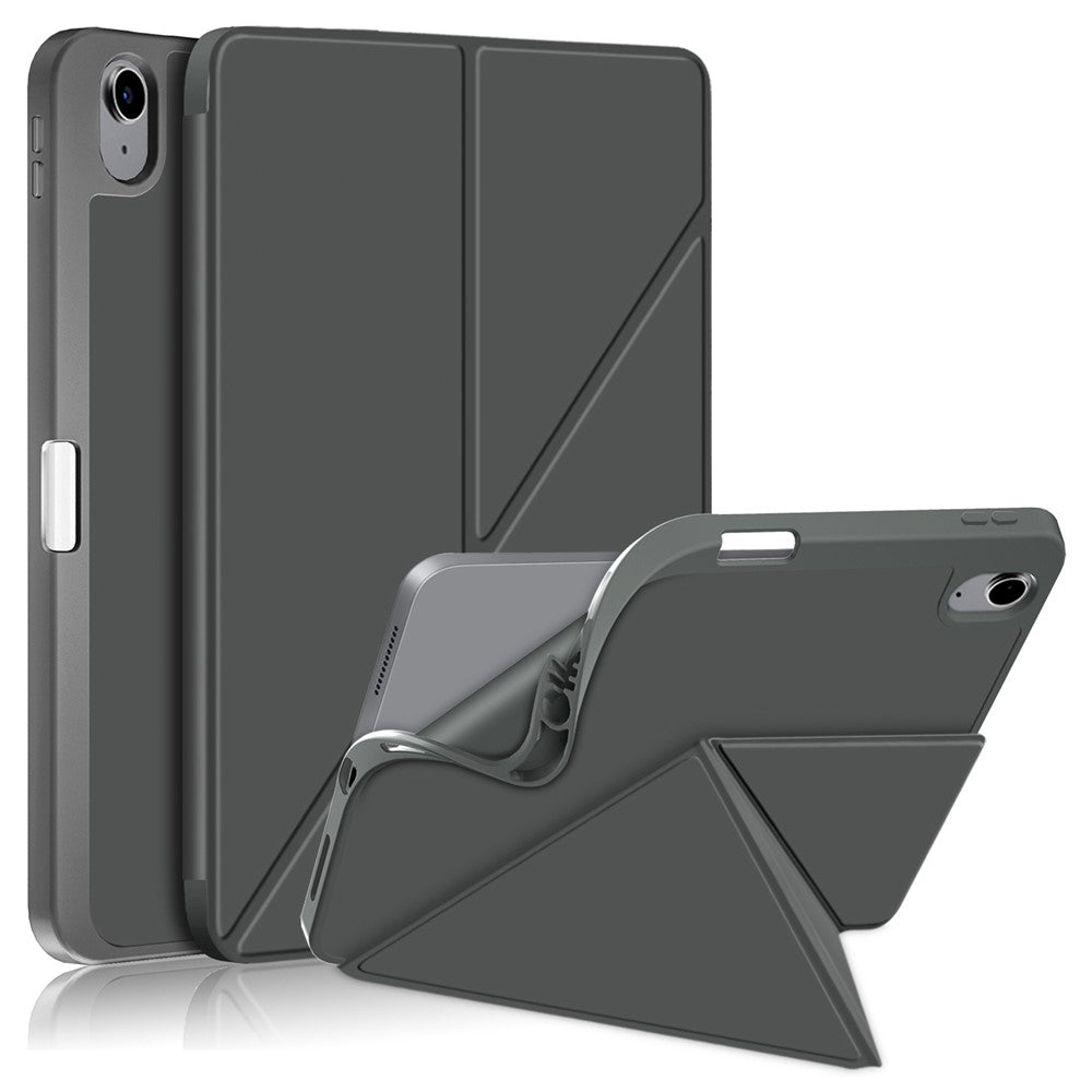 Til iPad (2025) / 10.9 (2022) Origami Stand PU-læder Tablet Etui Auto Wake / Sleep Penholder Beskyttelsescover