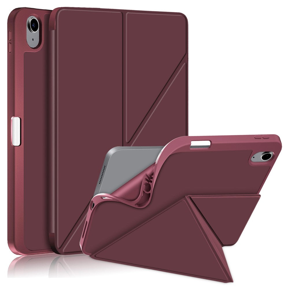 Til iPad (2025) / 10.9 (2022) Origami Stand PU-læder Tablet Etui Auto Wake / Sleep Penholder Beskyttelsescover