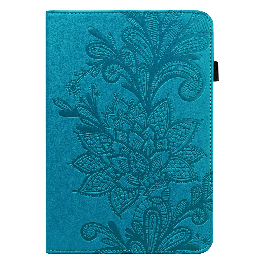 Flower Imprinting Tablet Cover for Xiaomi Redmi Pad, Supporting Stand Wallet PU Leather + Inner TPU Protective Case