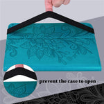 Flower Imprinting Tablet Cover for Xiaomi Redmi Pad, Supporting Stand Wallet PU Leather + Inner TPU Protective Case