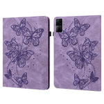 For Xiaomi Redmi Pad Butterfly Imprinted PU Leather Card Holder Protective Cover Foldable Stand Anti-drop Case with Elastic Band