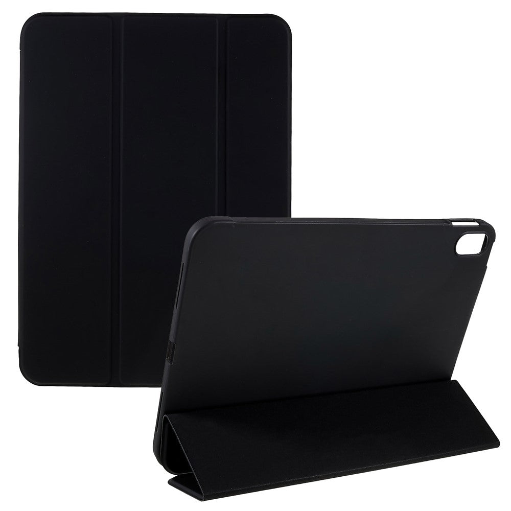 For iPad (2025) / 10.9 (2022) PU Leather Tri-Fold Stand Tablet Case Full Protection Inner TPU Honeycomb Heat Dissipation Cover