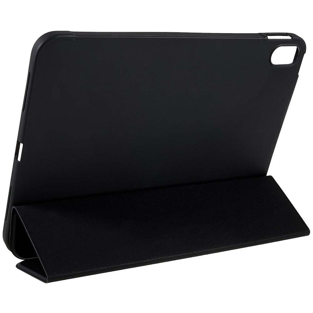 For iPad (2025) / 10.9 (2022) PU Leather Tri-Fold Stand Tablet Case Full Protection Inner TPU Honeycomb Heat Dissipation Cover