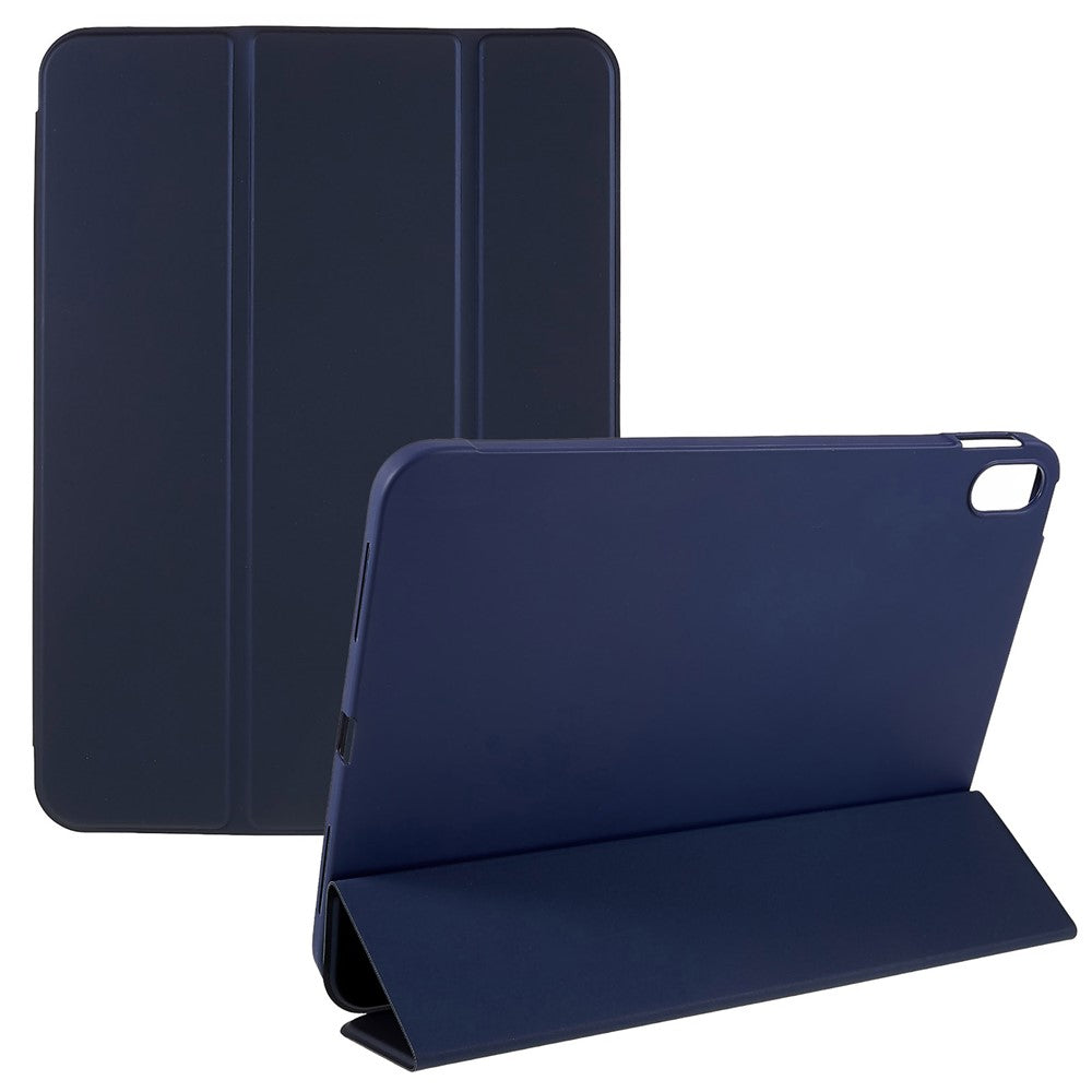 For iPad (2025) / 10.9 (2022) PU Leather Tri-Fold Stand Tablet Case Full Protection Inner TPU Honeycomb Heat Dissipation Cover