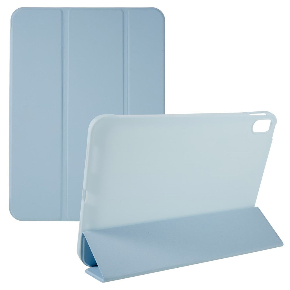 For iPad (2025) / 10.9 (2022) PU Leather Tri-Fold Stand Tablet Case Full Protection Inner TPU Honeycomb Heat Dissipation Cover