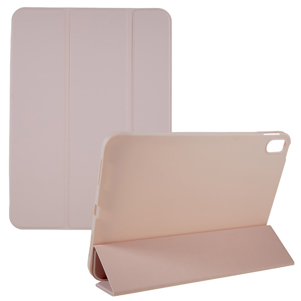 For iPad (2025) / 10.9 (2022) PU Leather Tri-Fold Stand Tablet Case Full Protection Inner TPU Honeycomb Heat Dissipation Cover