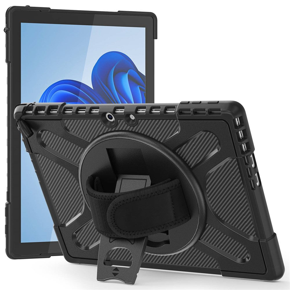 Til Microsoft Surface Pro 13 / 11 / 10 / 9 Hybrid PC+TPU+Silikone Robust Beskyttelsescover Stødsikkert Tablet Cover med Håndrem