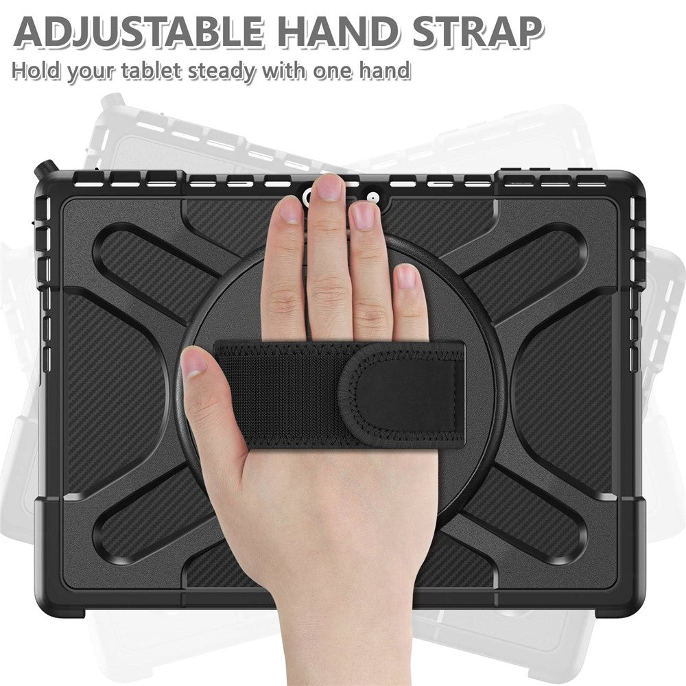 Til Microsoft Surface Pro 13 / 11 / 10 / 9 Hybrid PC+TPU+Silikone Robust Beskyttelsescover Stødsikkert Tablet Cover med Håndrem