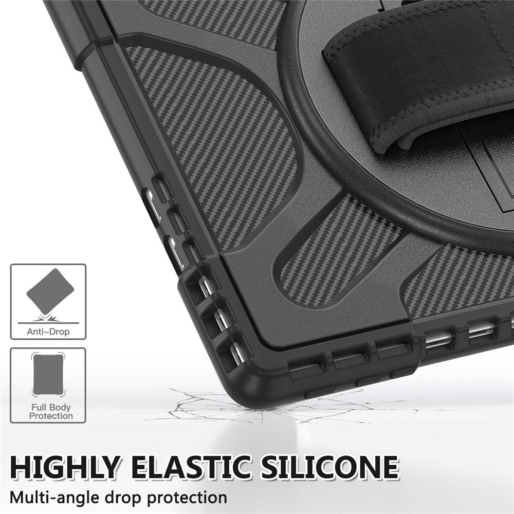 Til Microsoft Surface Pro 13 / 11 / 10 / 9 Hybrid PC+TPU+Silikone Robust Beskyttelsescover Stødsikkert Tablet Cover med Håndrem