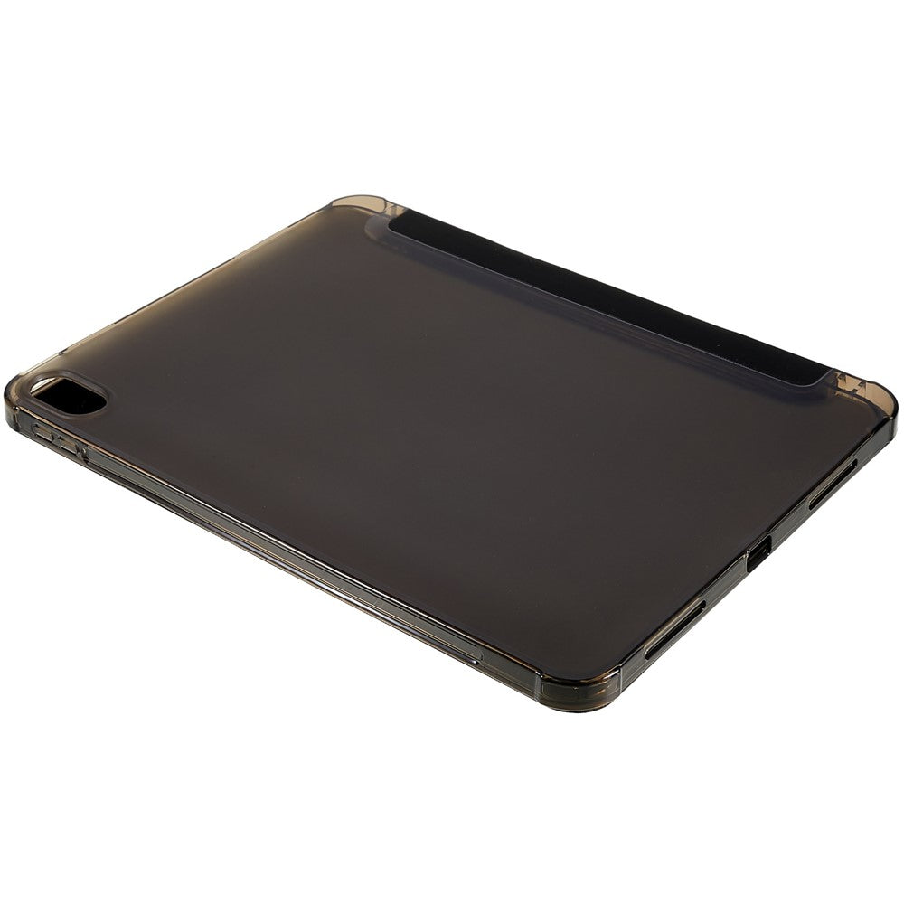 For iPad (2025) / 10.9 (2022) Origami Stand Auto Wake/Sleep Cover PU Leather + TPU Tablet Case with Pencil Holder