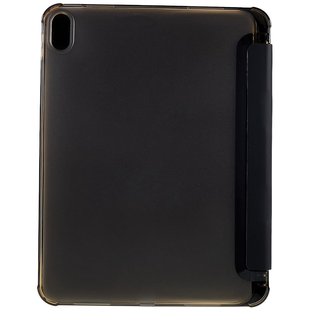 For iPad (2025) / 10.9 (2022) Origami Stand Auto Wake/Sleep Cover PU Leather + TPU Tablet Case with Pencil Holder