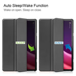 For Lenovo Tab P11 Gen 2 PU Leather Tri-fold Stand Tablet Shockproof Case Auto Wake / Sleep Full Protection Cover