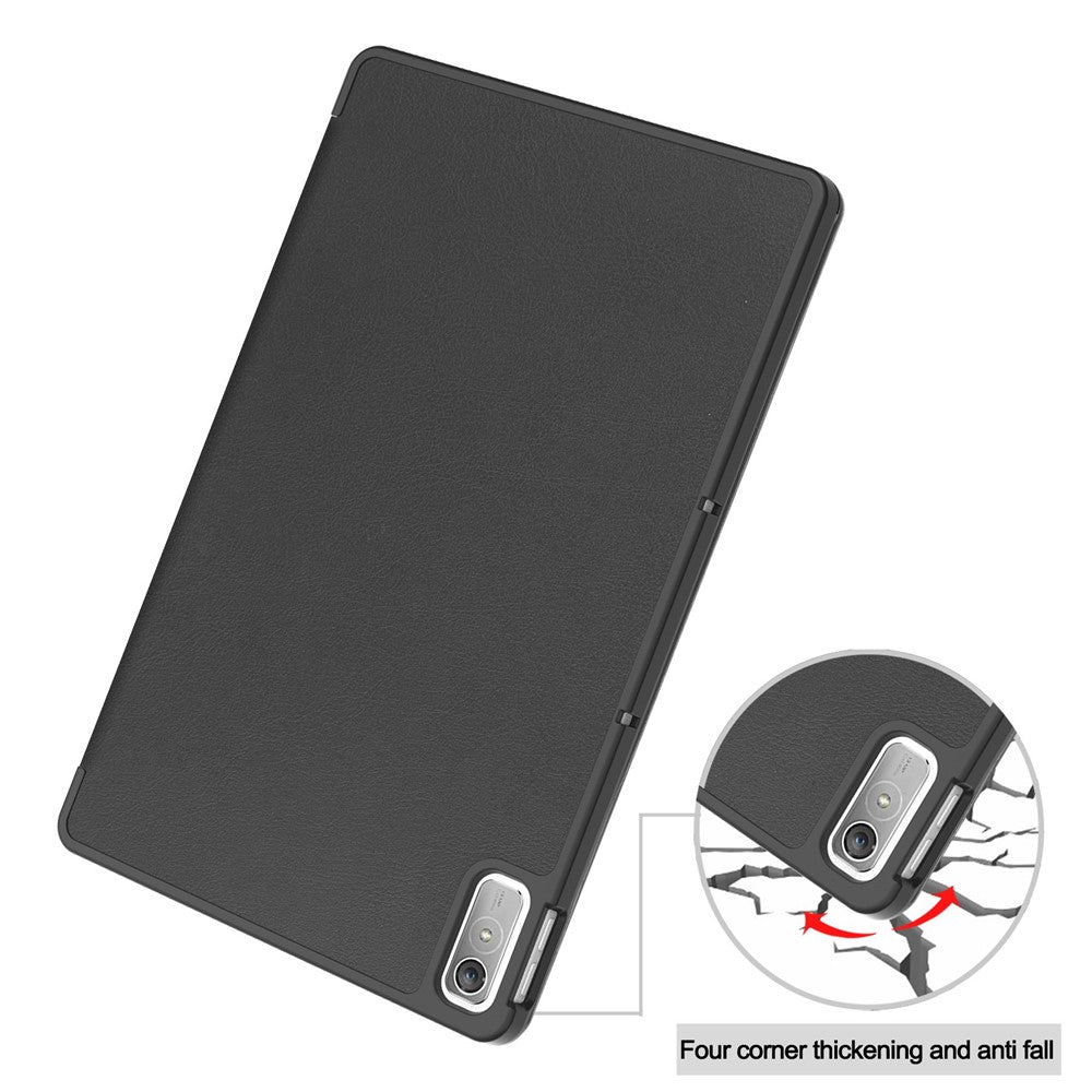 For Lenovo Tab P11 Gen 2 PU Leather Tri-fold Stand Tablet Shockproof Case Auto Wake / Sleep Full Protection Cover