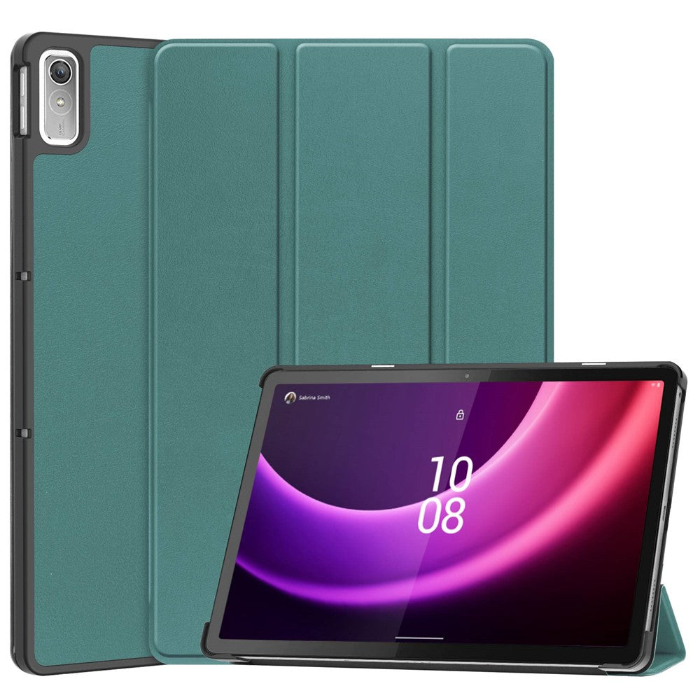 For Lenovo Tab P11 Gen 2 PU Leather Tri-fold Stand Tablet Shockproof Case Auto Wake / Sleep Full Protection Cover