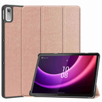 For Lenovo Tab P11 Gen 2 PU Leather Tri-fold Stand Tablet Shockproof Case Auto Wake / Sleep Full Protection Cover
