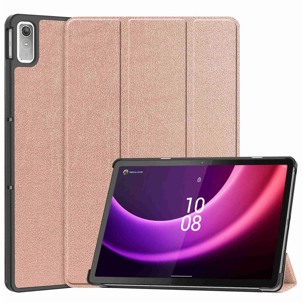 For Lenovo Tab P11 Gen 2 PU Leather Tri-fold Stand Tablet Shockproof Case Auto Wake / Sleep Full Protection Cover