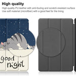 For Lenovo Tab P11 Gen 2 Tri-fold Stand PU Leather Anti-drop Cover Pattern Printing Auto Wake / Sleep Tablet Protective Case