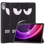 For Lenovo Tab P11 Gen 2 Tri-fold Stand PU Leather Anti-drop Cover Pattern Printing Auto Wake / Sleep Tablet Protective Case
