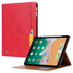 Til iPad (2025) / 10.9 (2022) Udvendig Kortplads Design PU-Læder Tabletcover Sammenfoldelig Stand Pung Penneholder Cover med Auto Wake / Sleep