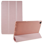 For Lenovo Tab M10 Plus (3rd Gen) / Xiaoxin Pad 2022 10.6 inch Tri-fold Stand PU Leather + Silicone Cover Tablet Anti-drop Shockproof Case