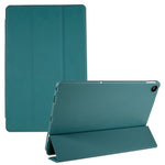 For Lenovo Tab M10 Plus (3rd Gen) / Xiaoxin Pad 2022 10.6 inch Tri-fold Stand PU Leather + Silicone Cover Tablet Anti-drop Shockproof Case