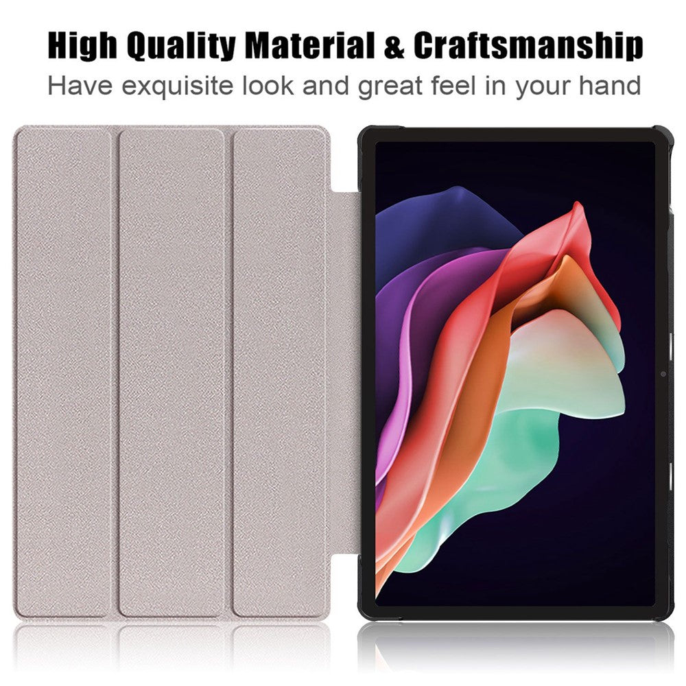 Lenovo Tab P11 Gen 2 Enfärgat PU-läder Surfplattaskal Trippelvikbart Stativ Auto Wake/Sleep Smart Cover