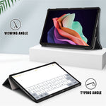 Lenovo Tab P11 Gen 2 Enfärgat PU-läder Surfplattaskal Trippelvikbart Stativ Auto Wake/Sleep Smart Cover