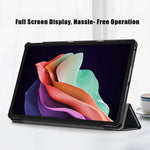 Lenovo Tab P11 Gen 2 Enfärgat PU-läder Surfplattaskal Trippelvikbart Stativ Auto Wake/Sleep Smart Cover