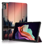 For Lenovo Tab P11 Gen 2 Pattern Printing PU Leather Protective Cover Trifold Stand Smart Tablet Case with Auto Wake  /  Sleep