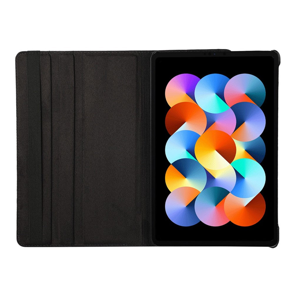 ENKAY HAT PRINCE For Xiaomi Redmi Pad Litchi Texture 360 Degree Rotating Stand Tablet Case Auto Sleep / Wake Function PU Leather + PC Cover
