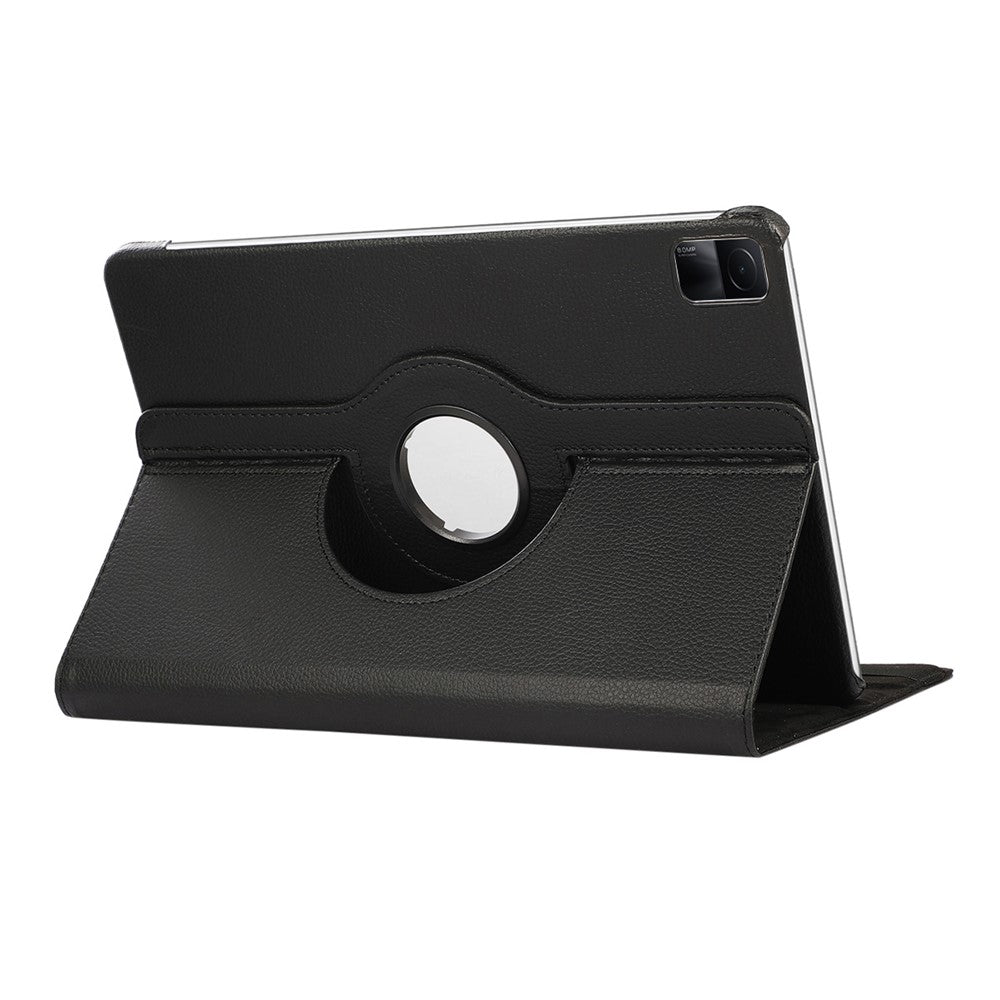ENKAY HAT PRINCE For Xiaomi Redmi Pad Litchi Texture 360 Degree Rotating Stand Tablet Case Auto Sleep / Wake Function PU Leather + PC Cover