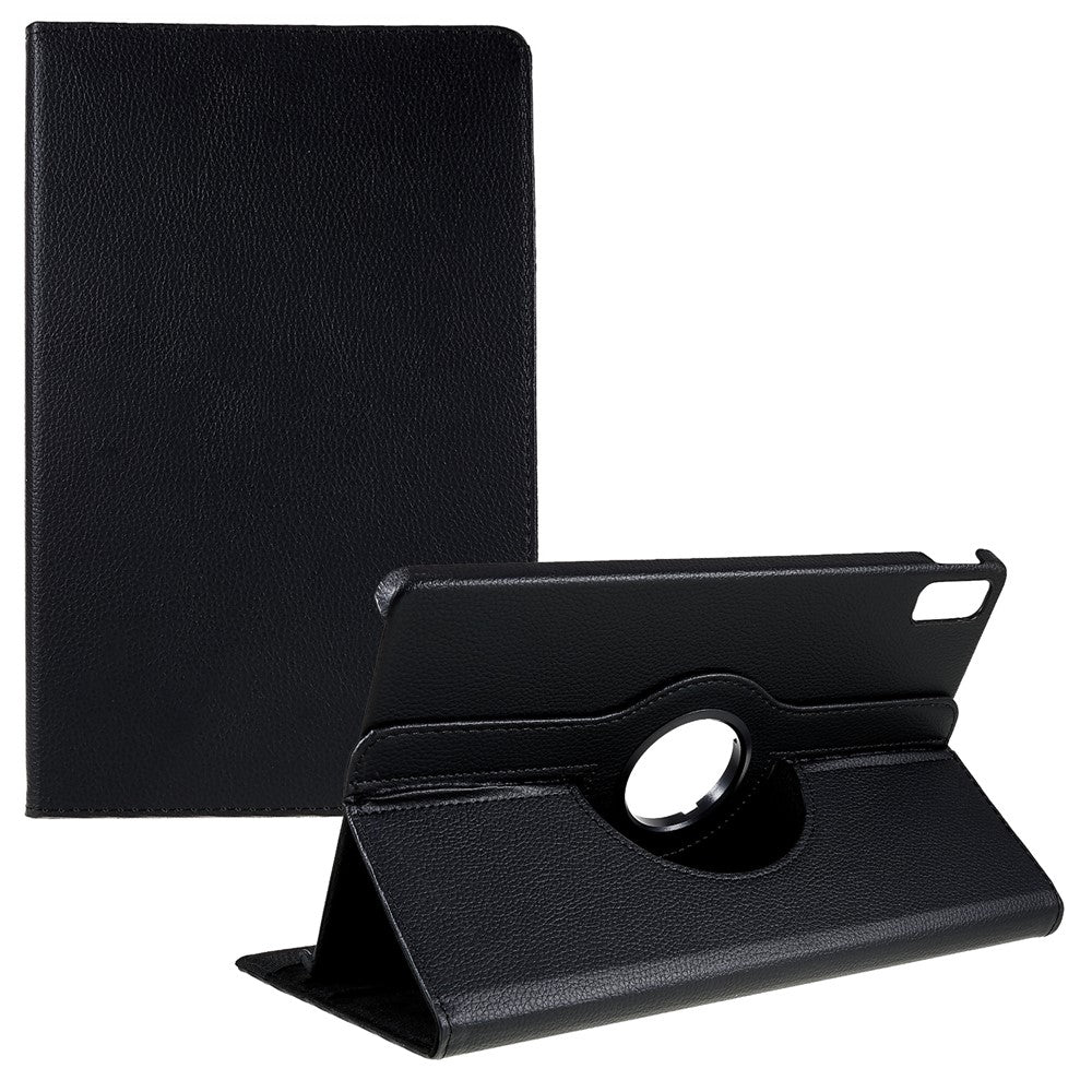 For Lenovo Tab P11 Gen 2 Rotary Tablet Case Stand PU Leather Drop-Proof Tablet Cover with Elastic Band