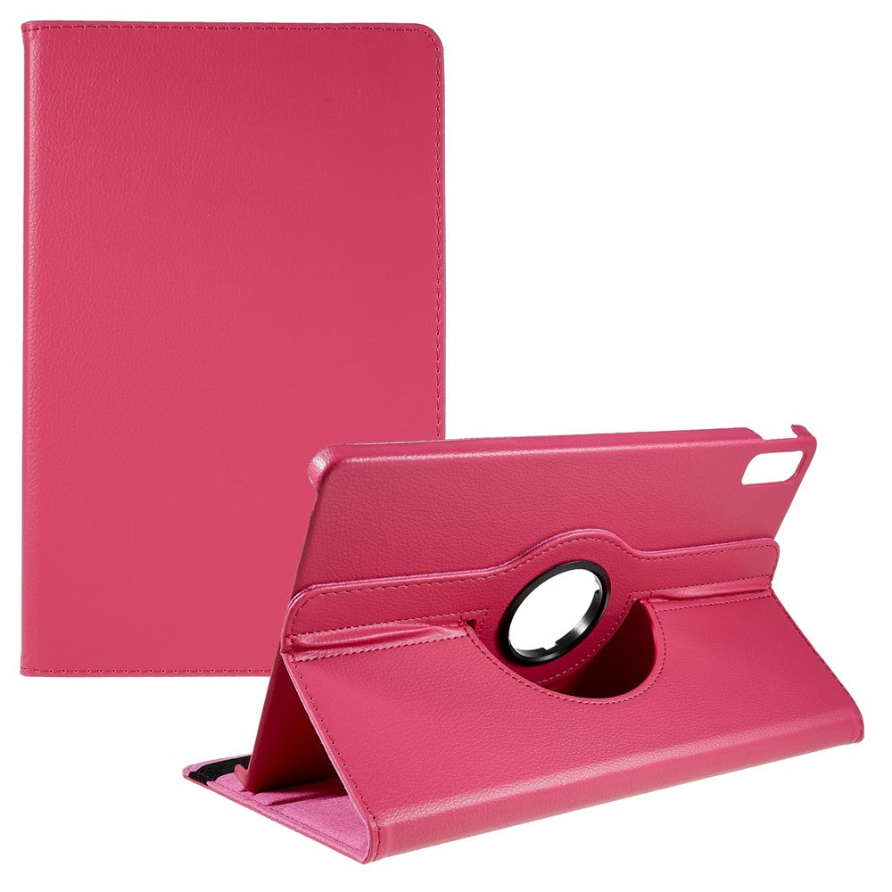 For Lenovo Tab P11 Gen 2 Rotary Tablet Case Stand PU Leather Drop-Proof Tablet Cover with Elastic Band