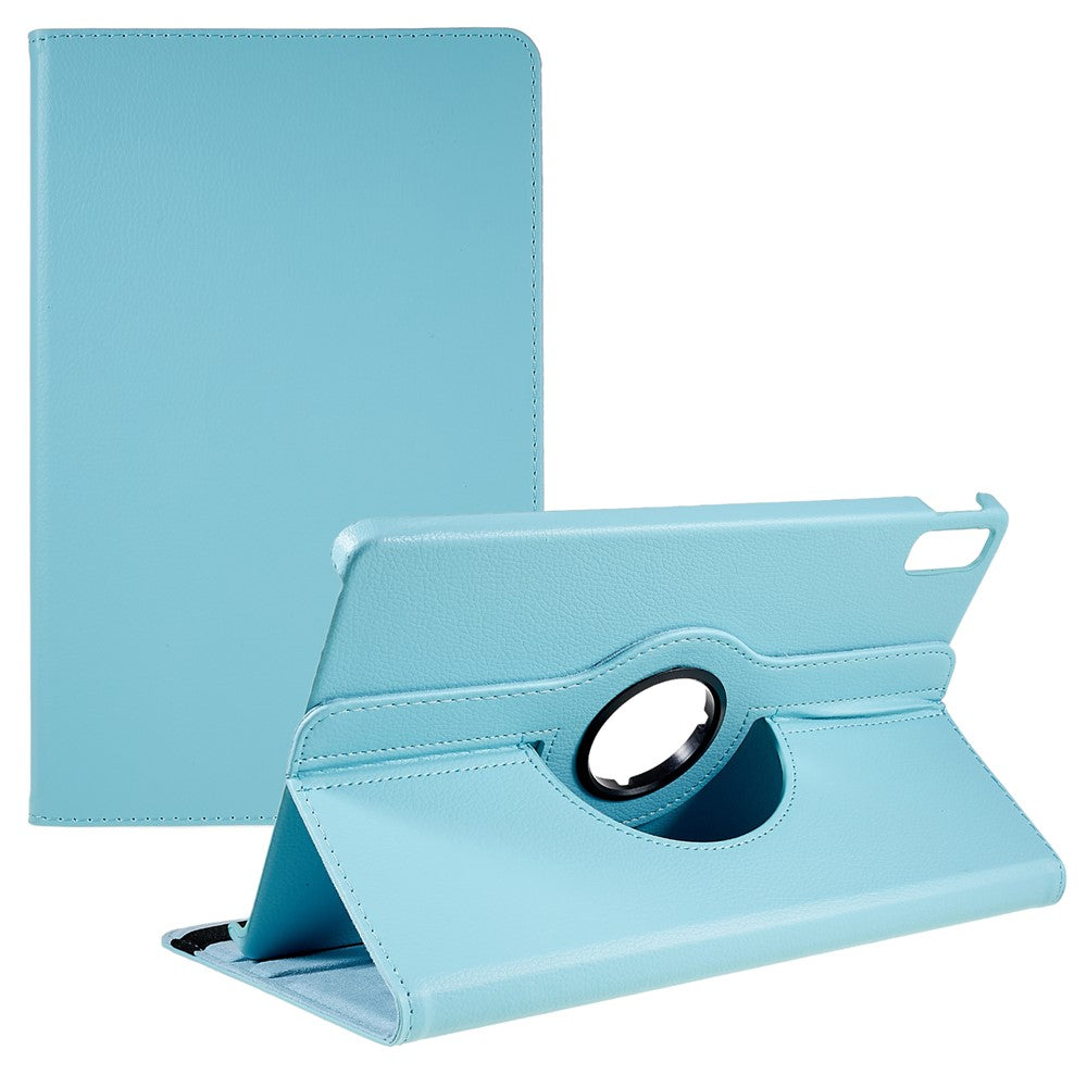 For Lenovo Tab P11 Gen 2 Rotary Tablet Case Stand PU Leather Drop-Proof Tablet Cover with Elastic Band