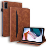 For Xiaomi Redmi Pad PU Leather Business Folio Stand Cover Elastic Band Wallet Full Protection Tablet Case with Pencil Holder