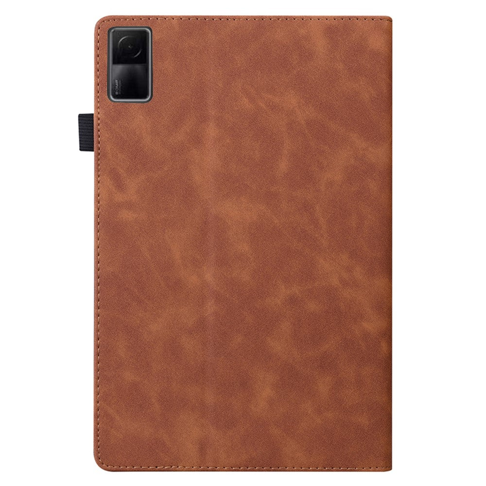 For Xiaomi Redmi Pad PU Leather Business Folio Stand Cover Elastic Band Wallet Full Protection Tablet Case with Pencil Holder