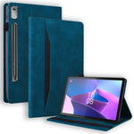 For Lenovo Pad Pro 2022 / Tab P11 Pro Gen 2 Viewing Stand Business Folio Tablet Cover PU Leather Wallet Elastic Band Protective Case with Pencil Holder