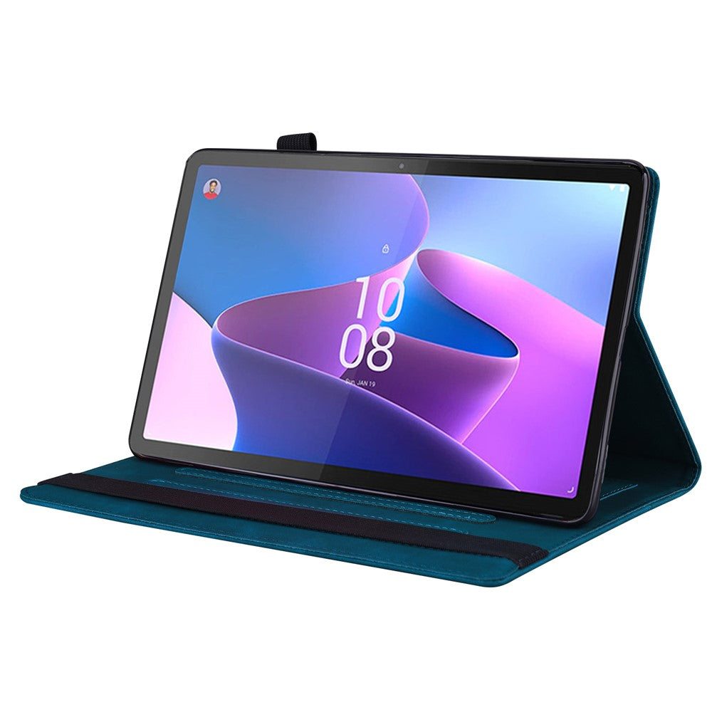 For Lenovo Pad Pro 2022 / Tab P11 Pro Gen 2 Viewing Stand Business Folio Tablet Cover PU Leather Wallet Elastic Band Protective Case with Pencil Holder