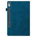 For Lenovo Pad Pro 2022 / Tab P11 Pro Gen 2 Viewing Stand Business Folio Tablet Cover PU Leather Wallet Elastic Band Protective Case with Pencil Holder