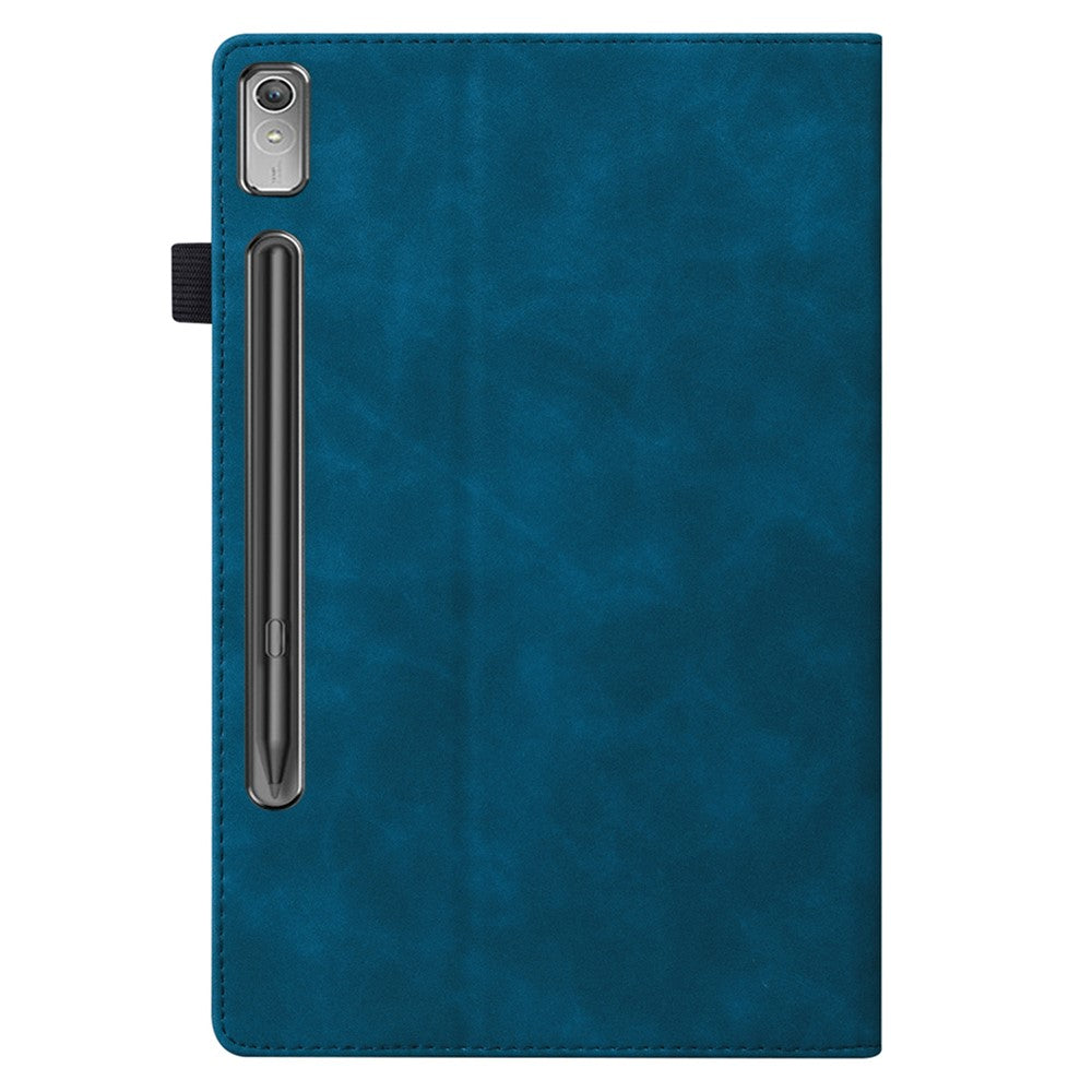 For Lenovo Pad Pro 2022 / Tab P11 Pro Gen 2 Viewing Stand Business Folio Tablet Cover PU Leather Wallet Elastic Band Protective Case with Pencil Holder