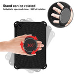 For Lenovo Tab M10 Plus (3rd Gen) / Xiaoxin Pad 2022 10.6 inch Spider Web Texture Shockproof EVA Case 360 Degree Rotation Kickstand Anti-scratch Cover with Shoulder Strap