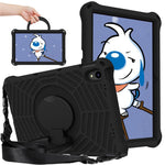 For Lenovo Tab P11 TB-J606F (11")  /  Tab P11 Plus Protective Kickstand Case Spider Web Texture Tablet Cover with Shoulder Strap