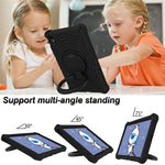 For Lenovo Tab P11 TB-J606F (11")  /  Tab P11 Plus Protective Kickstand Case Spider Web Texture Tablet Cover with Shoulder Strap
