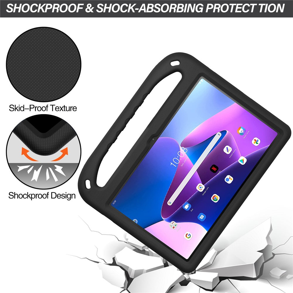 Lenovo Tab M10 Plus (3:e generationen) / Xiaoxin Pad 2022 10,6 tums fallskyddande EVA-surfplatta, stöd, handgrepp, reptåligt bärbart surfplattaskydd
