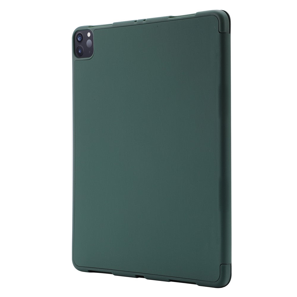 Til iPad Pro 11 (2022) / (2021) / (2020) / (2018) Tri-fold stander, hudvenligt PU-læder tabletcover, stødsikkert med automatisk tænd/sluk-funktion og penneholder
