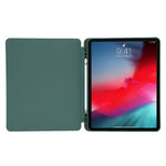Til iPad Pro 11 (2022) / (2021) / (2020) / (2018) Tri-fold stander, hudvenligt PU-læder tabletcover, stødsikkert med automatisk tænd/sluk-funktion og penneholder