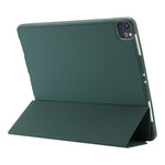 Til iPad Pro 11 (2022) / (2021) / (2020) / (2018) Tri-fold stander, hudvenligt PU-læder tabletcover, stødsikkert med automatisk tænd/sluk-funktion og penneholder