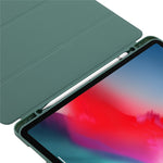 Til iPad Pro 11 (2022) / (2021) / (2020) / (2018) Tri-fold stander, hudvenligt PU-læder tabletcover, stødsikkert med automatisk tænd/sluk-funktion og penneholder
